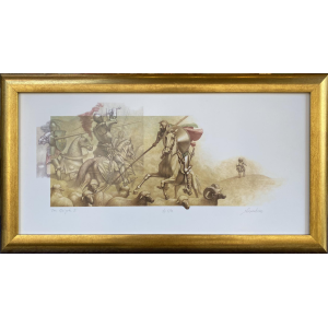 Iassen Ghiuselev Framed Giclee Print Don Quijote The Battle - FRAMED